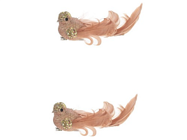 Подвеска полимер Птичка на клипсе 11,5*4,5см 764928